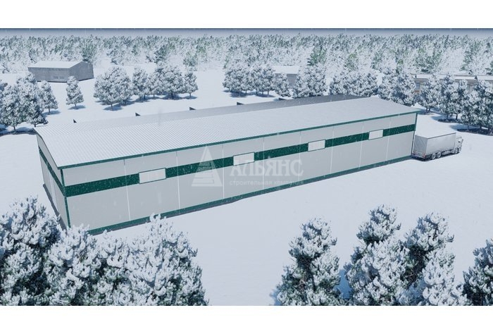 3D визуализация Сервизный центр из сэндвич-панелей - фото 4