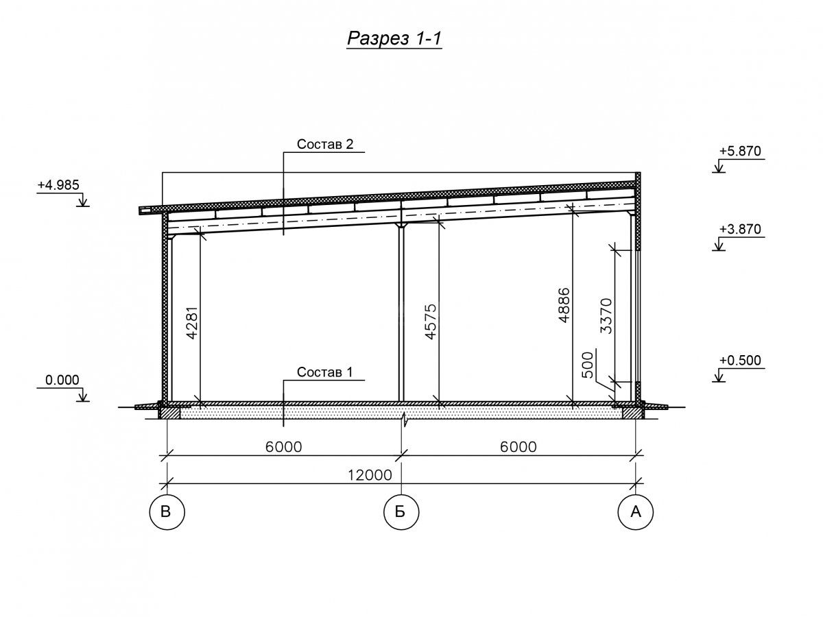Планировка Придорожное кафе из сэндвич-панелей -  фото 2